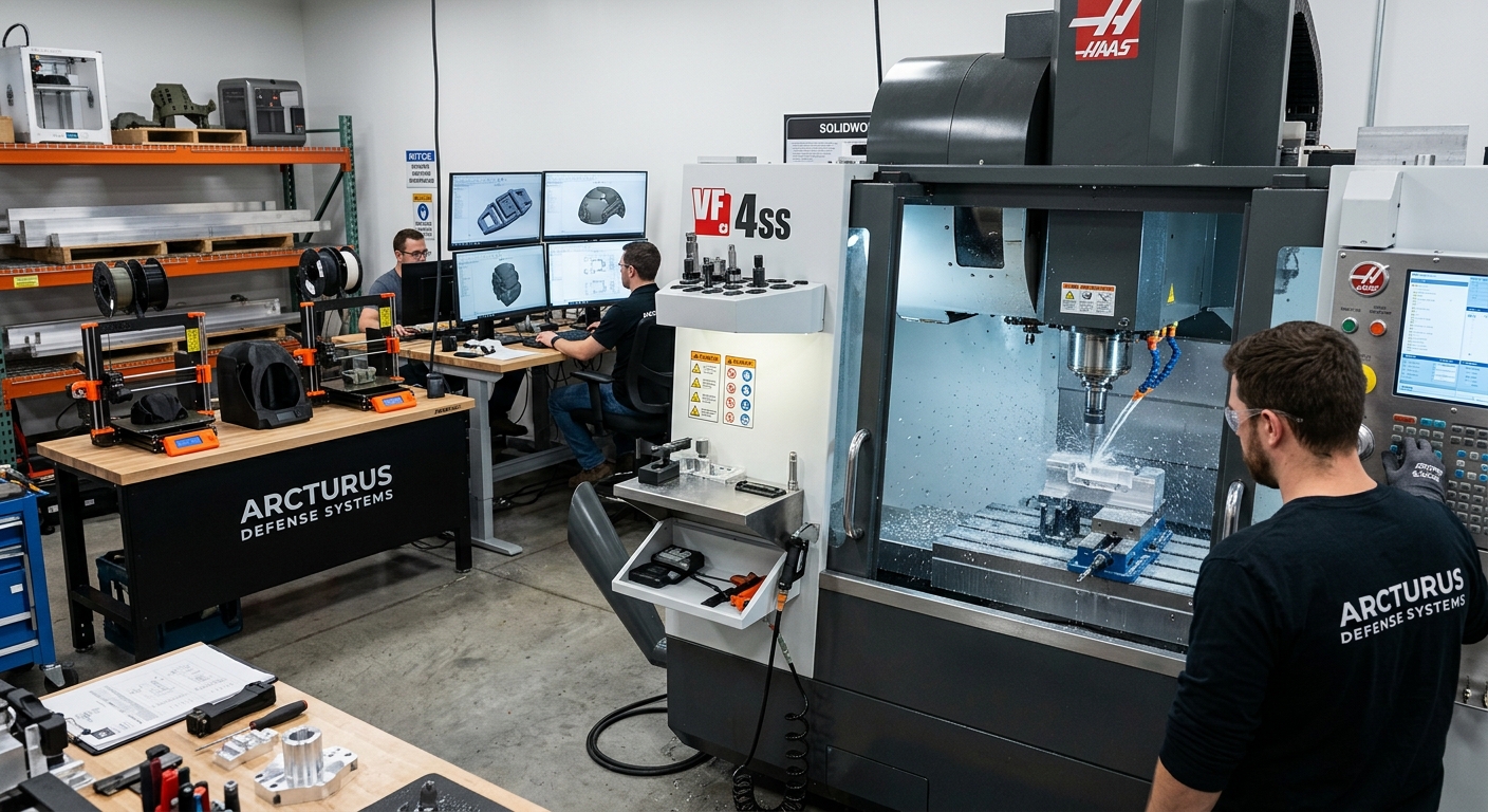 Tactical equipment prototyping and manufacturing